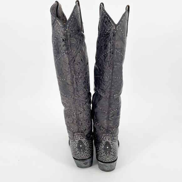 Old Gringo Gray Celina Crystal Studded Knee High Western Cowgirl Boot size 7 - Picture 9 of 14